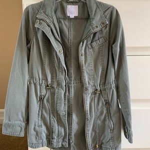 Tilly’s army green cargo jacket